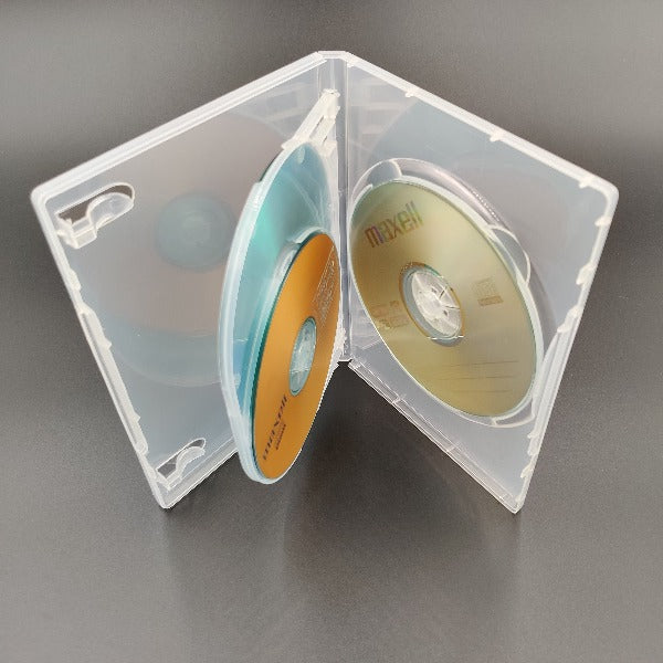 Amaray BR0013 6-Disc Blu-ray Case – 14mm Spine, Blue, With Swing Tray