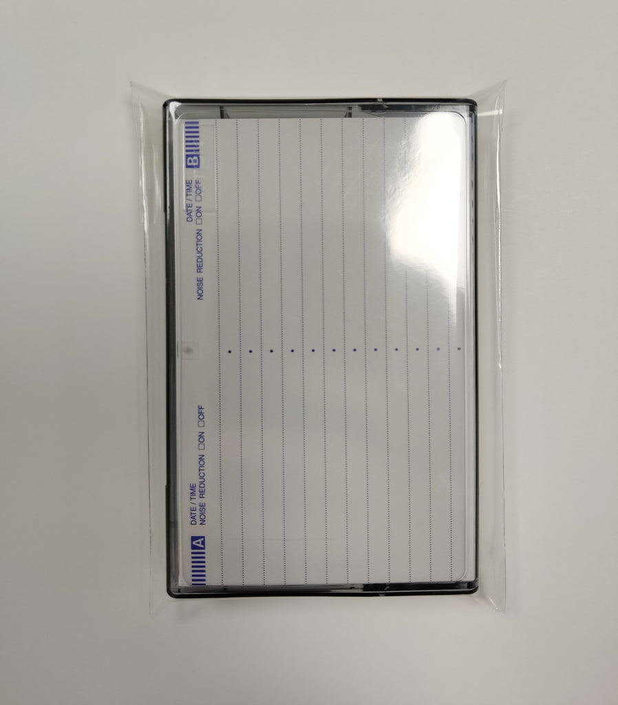 cassette tape card sleeves Cassette Tape Clear Protection Sleeve With Adhesive Tape – Panmer Ltd