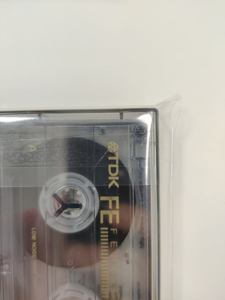 cassette tape card sleeves Cassette Tape Clear Protection Sleeve With Adhesive Tape – Panmer Ltd