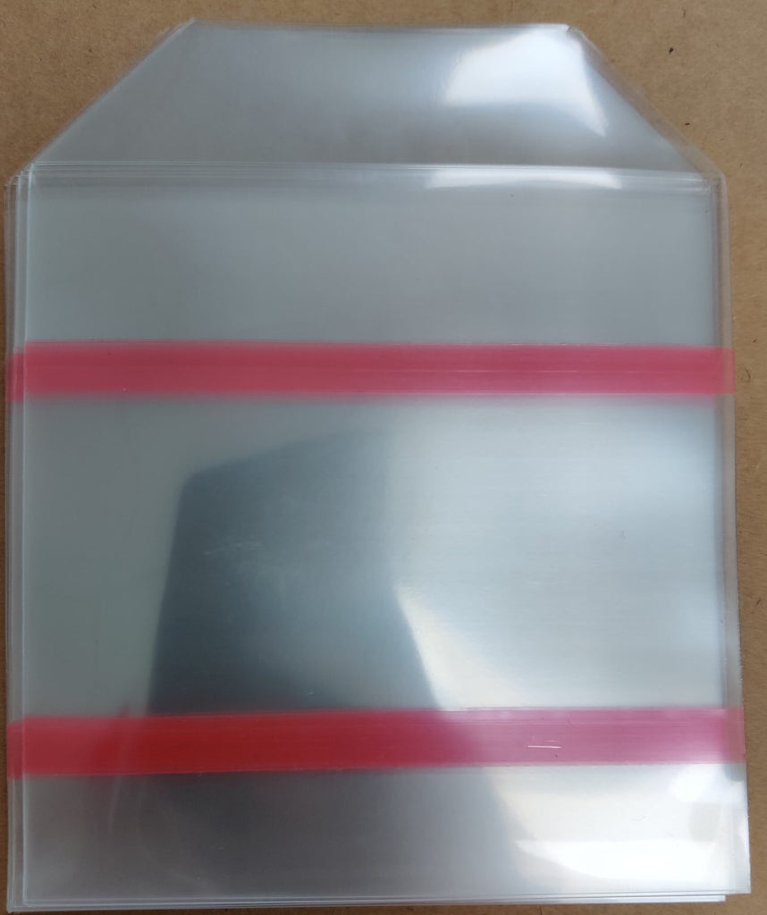 CD Sleeve 120 Micron With 2 Self adhesive strips - Panmer Ltd