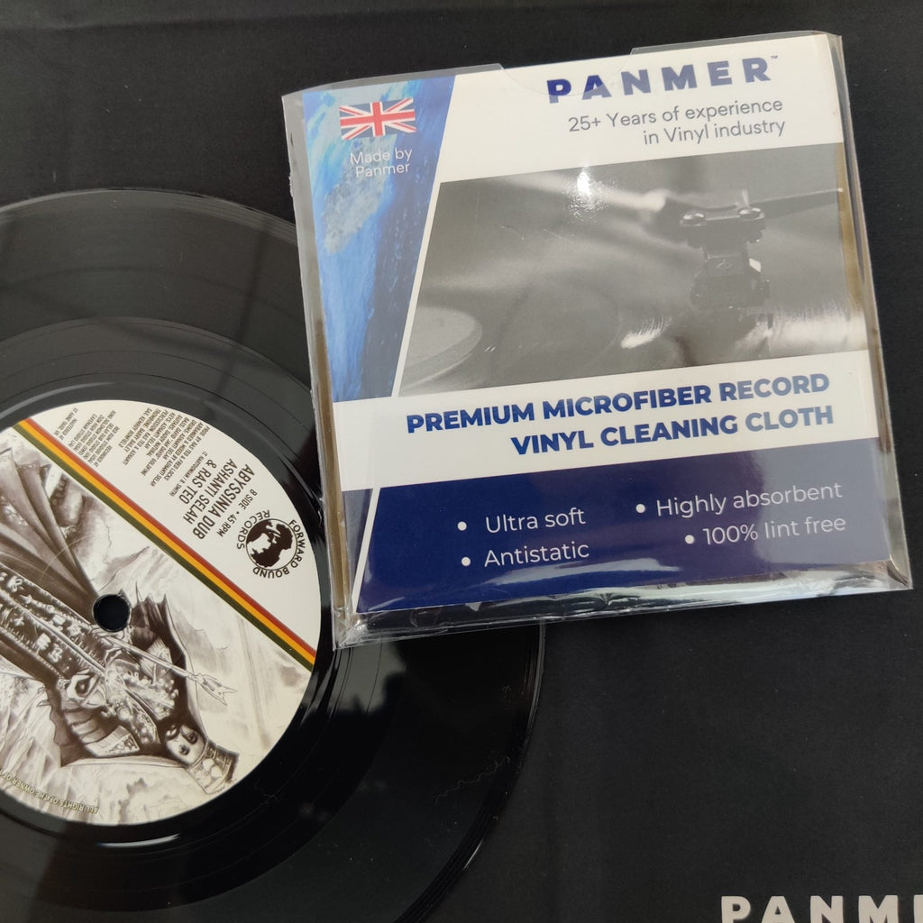 Panmer Premium Anti-static Vinyl Cleaning Microfibre Cloth Super Soft 30cm x 30cm - Panmer Ltd