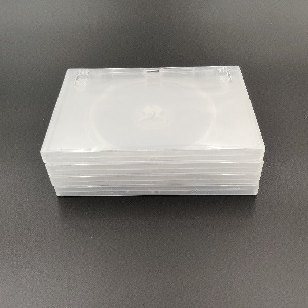 Single disc clear Amaray DVD case with 14mm spine Panmer Ltd