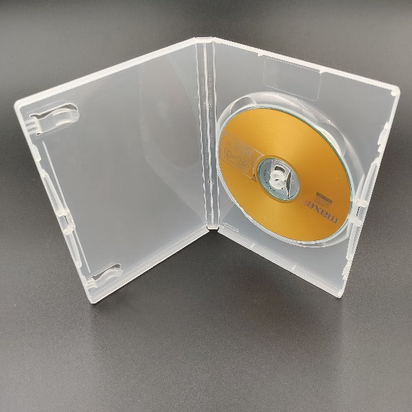 Single disc clear Amaray DVD case with 14mm spine Panmer Ltd