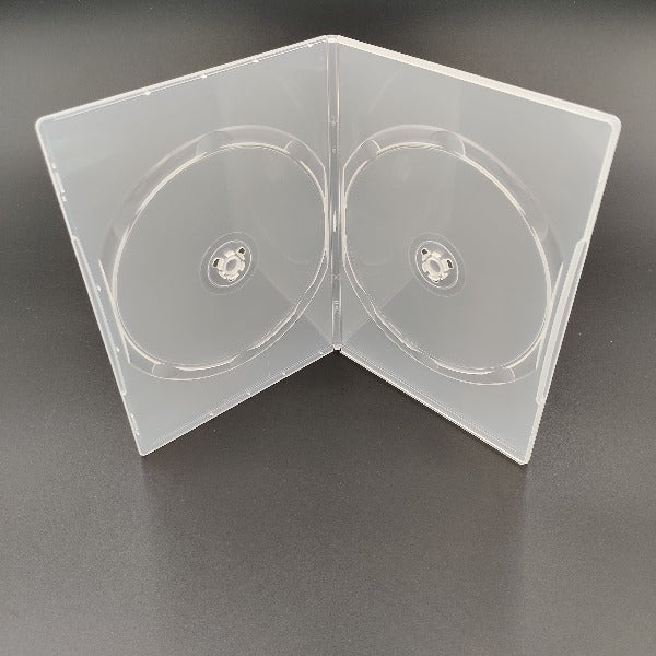 2-disc clear DVD case with 7mm spine - Panmer Ltd