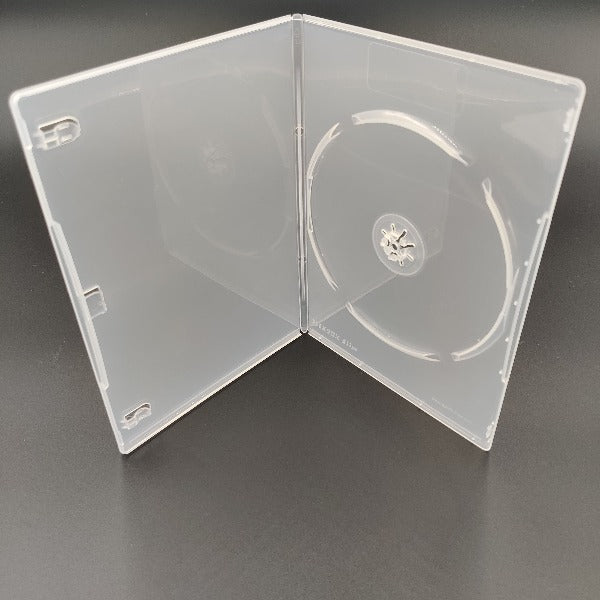 Clear slimline DVD case with 7mm spine - Panmer Ltd