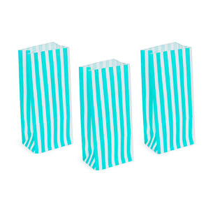 Green Striped Pick and Mix Candy Party Sweet Bags - Panmer Ltd